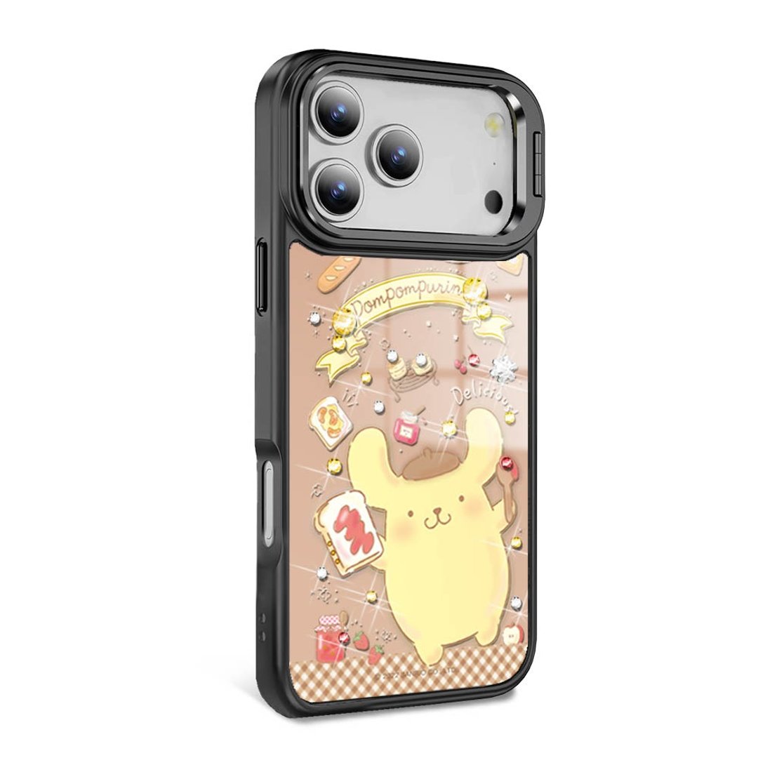 iPhone 全系列 防摔合金框隐形立架镜面钻壳 - 甜点布丁狗 - 手机壳/手机套 - 其他材质 多色