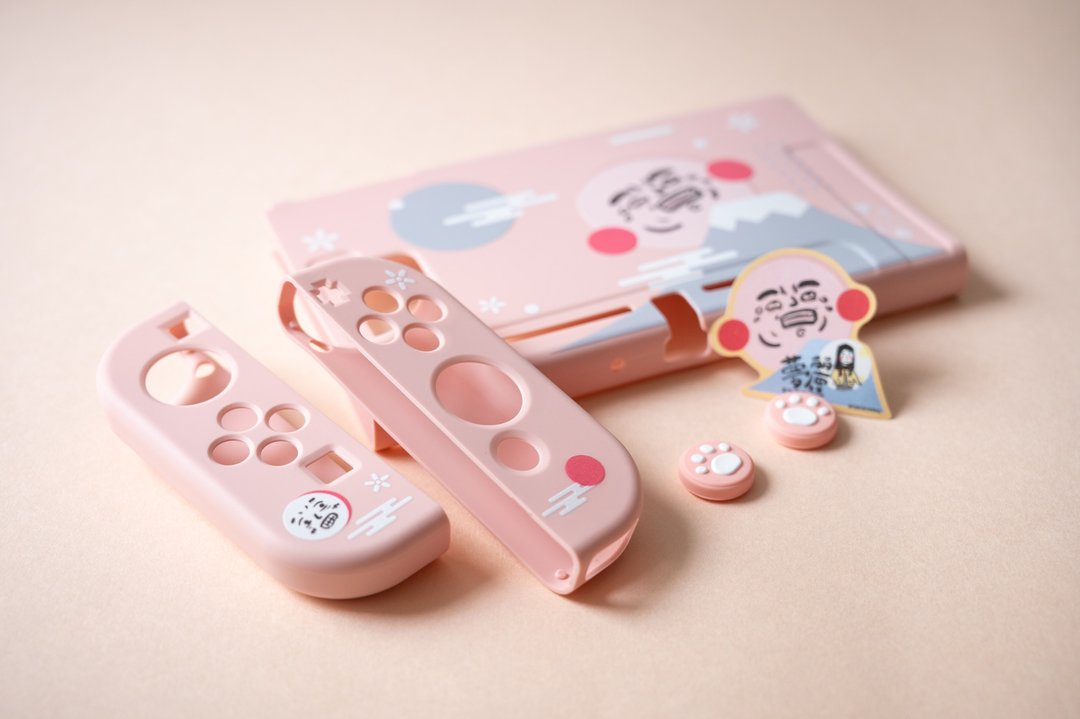 苦笑山下 Nintendo Switch 保护套 - 其他 - 硅胶 粉红色