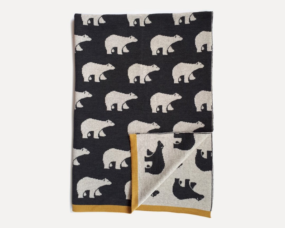 Baby blanket made of pure merino wool. Best quality blanket for your baby. - 儿童家具 - 羊毛 灰色