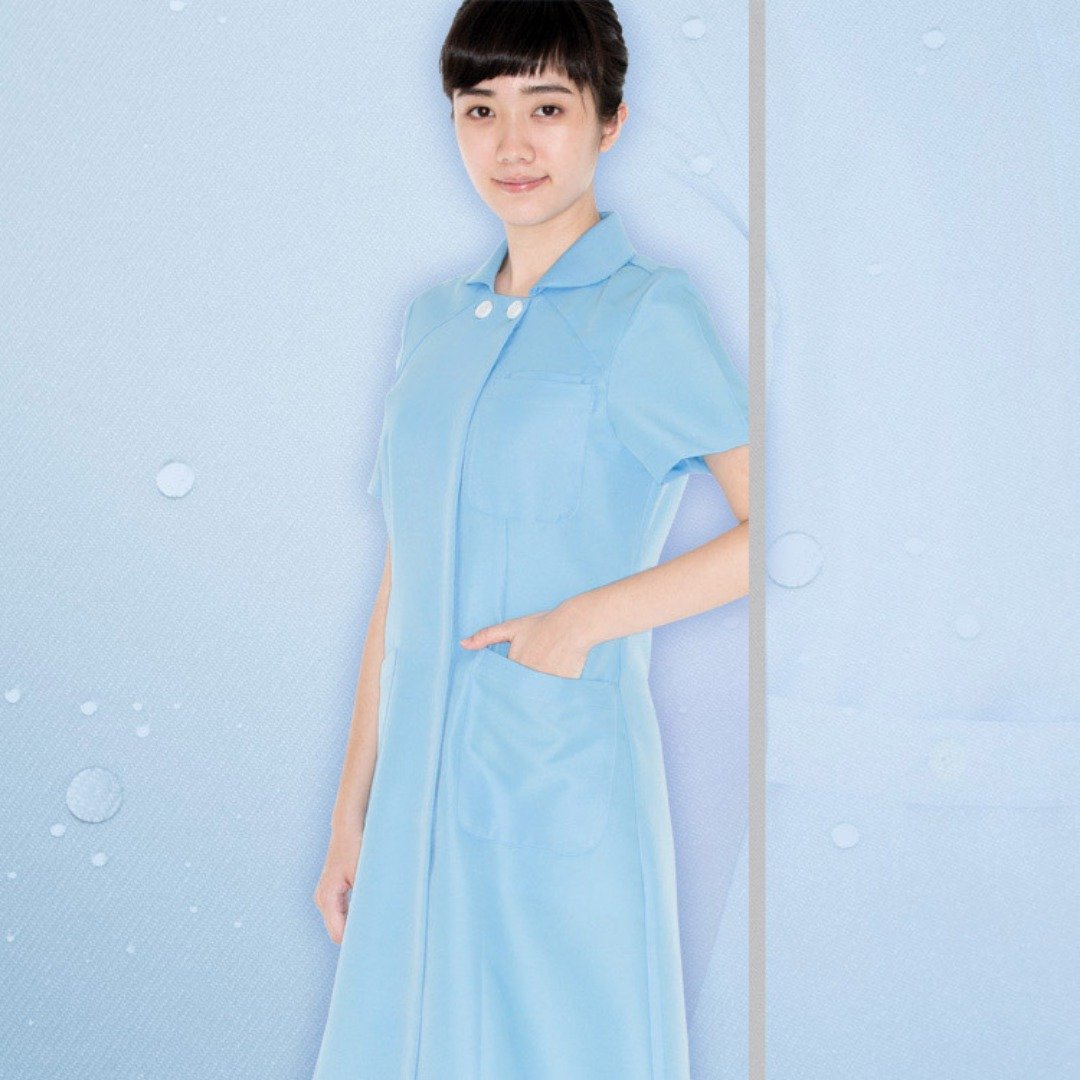 多色纳米抗菌护士裙医美诊所制服长裙ND6805 - 洋装/连衣裙 - 聚酯纤维 多色