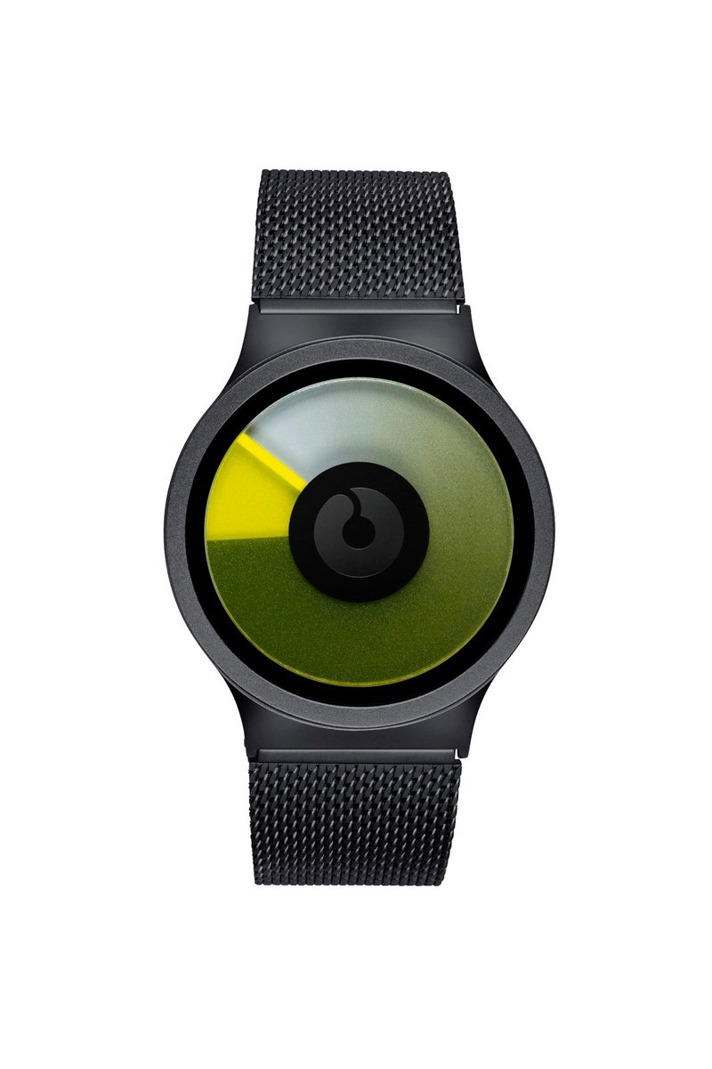 宇宙天空系列腕表 (XS - Celeste, 黑/黄) - 女表 - 不锈钢 黑色