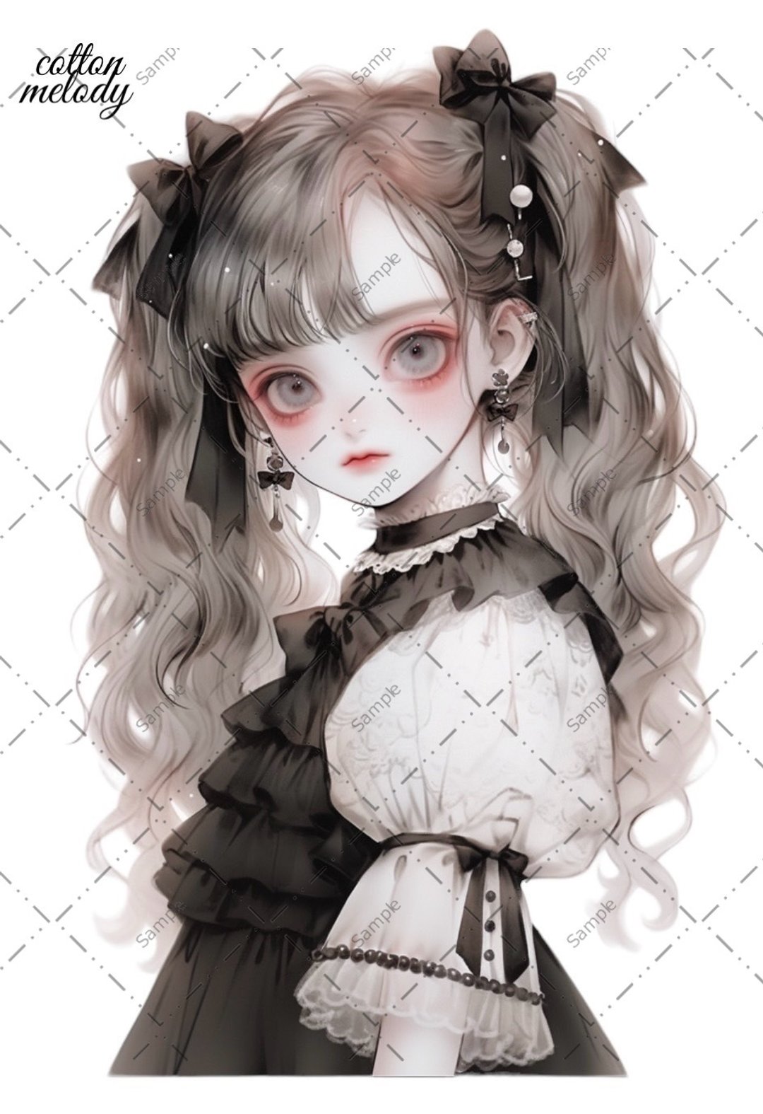 原创贴纸 no.411 人物贴纸 原创贴纸 人物贴纸 女孩贴纸 原创人物贴纸 - 贴纸 - 纸 