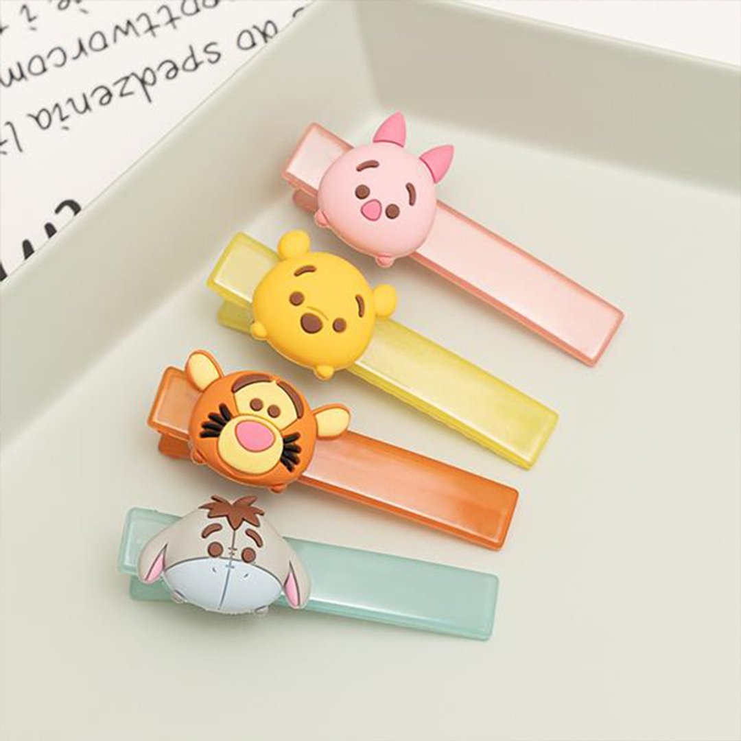 【春天来了】迪士尼 TSUM TSUM 小熊维尼立体果冻发夹 - 发饰 - 其他材质 