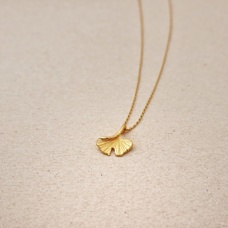 Ginkgo | 银杏项链 - 项链 - 纯银 