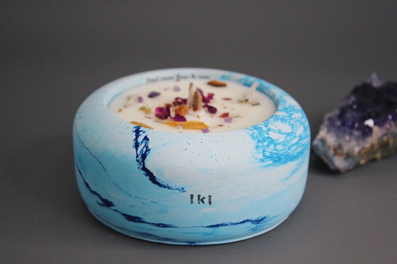 iki scent 脉轮系列-眉心轮能量蜡烛 - 蜡烛/烛台 - 蜡 