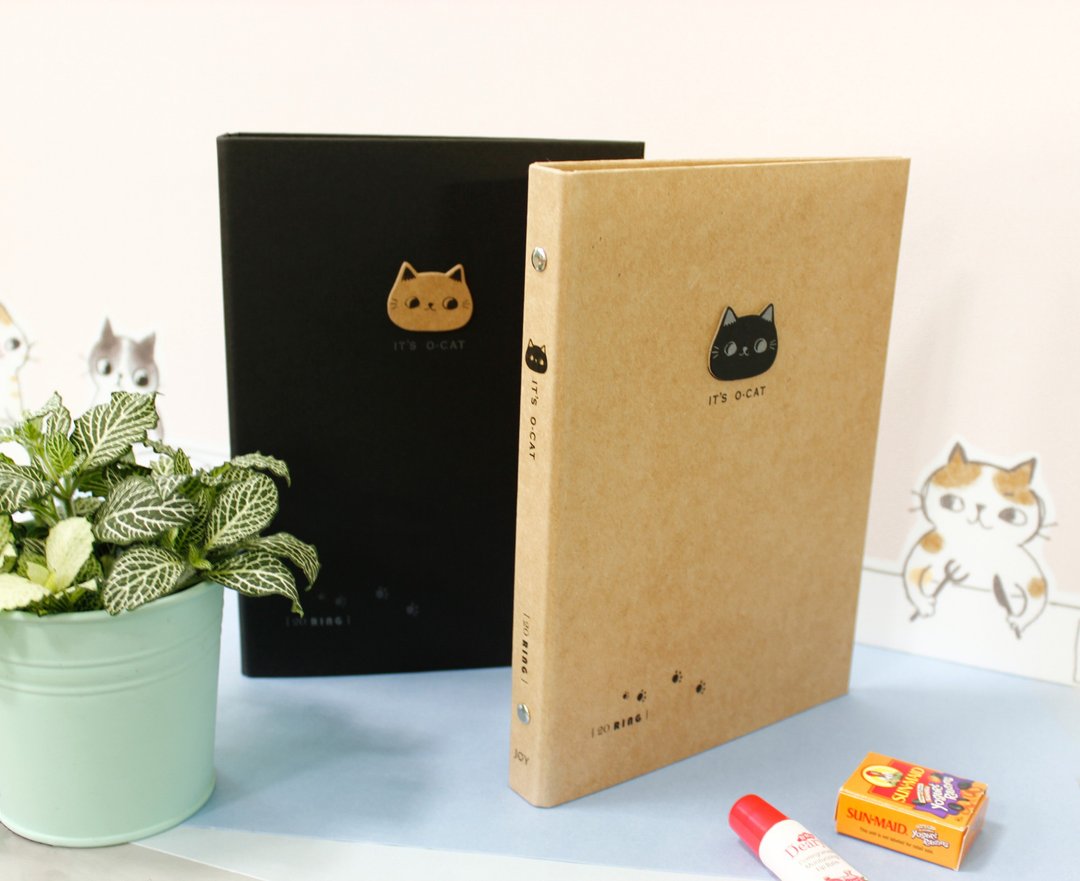 O-CAT－斩型猫细版孔夹 (20 孔)。JBN-204 - 文件夹/资料夹 - 纸 
