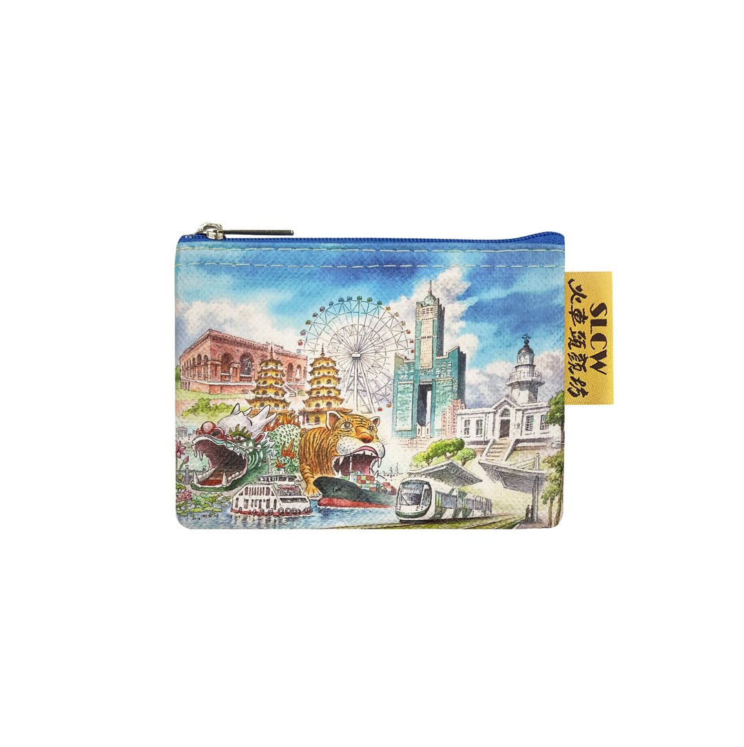Sunny Bag - 火车头颜坊-零钱包-高雄印象 - 零钱包 - 其他材质 蓝色