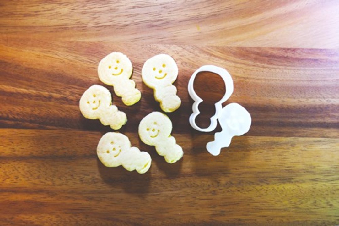 Ghost Mottie (cookie cutter / cookie type) - 厨房用具 - 木头 