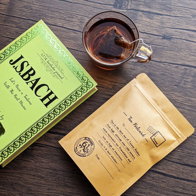 古典乐谱风阿里山原片茶包礼盒-莫札特/巴哈(可定制化刻字) - 茶 - 纸 