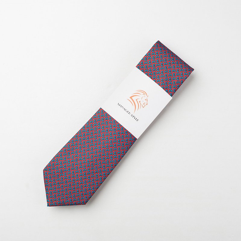 P0917-40 - 领带/领带夹 - 聚酯纤维 红色