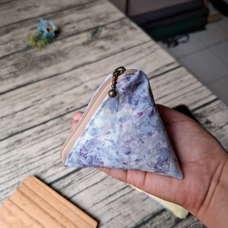 三角粽子零钱包收纳包 - 零钱包 - 棉．麻 