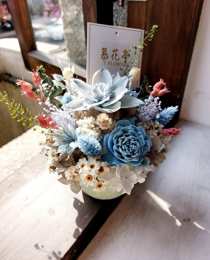 干燥桌花 办公室桌花 扩香花 - 干燥花/捧花 - 其他材质 粉红色