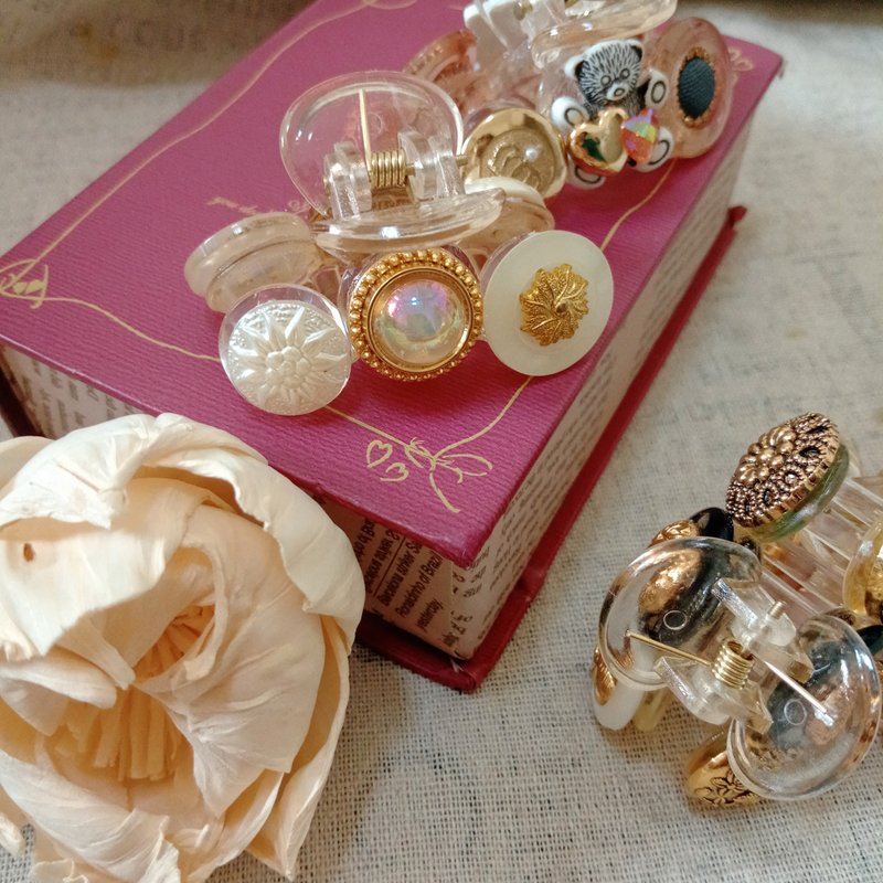 wow Button Handmade-彩色光芒钮扣 小鲨鱼夹 发夹 发饰 - 发饰 - 树脂 