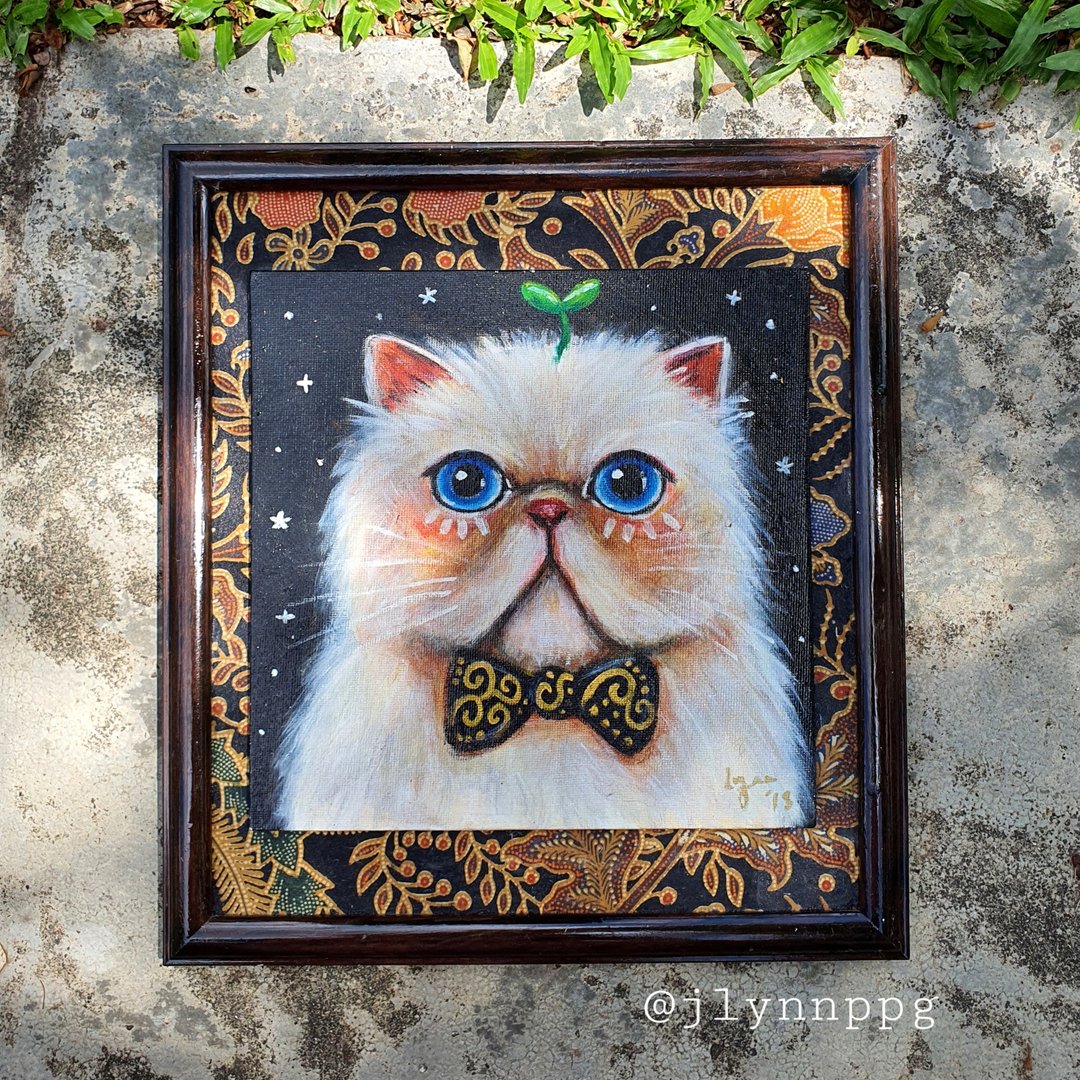 Batik cat #2 - 摆饰 - 其他材质 咖啡色