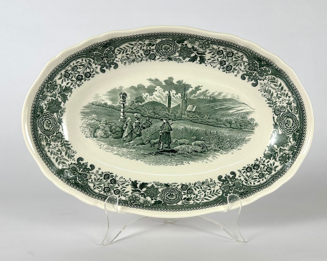 Villeroy and Boch 德国唯宝深盘原装瓷盘 - 盘子/餐盘/盘架 - 瓷 绿色