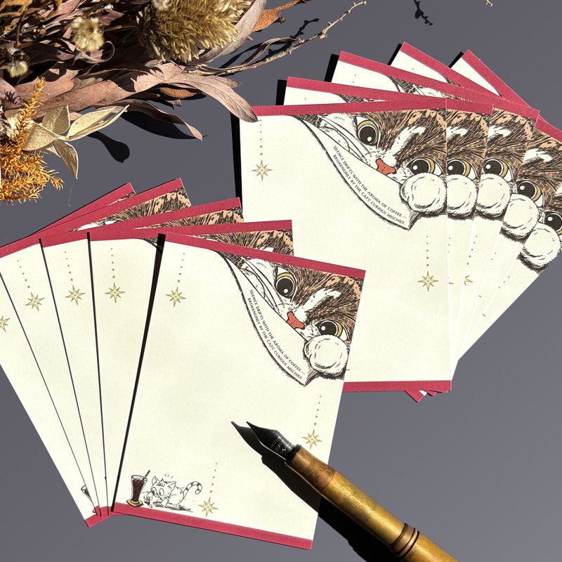 greeting card_B8 CARD MEMO - 卡片/明信片 - 纸 红色