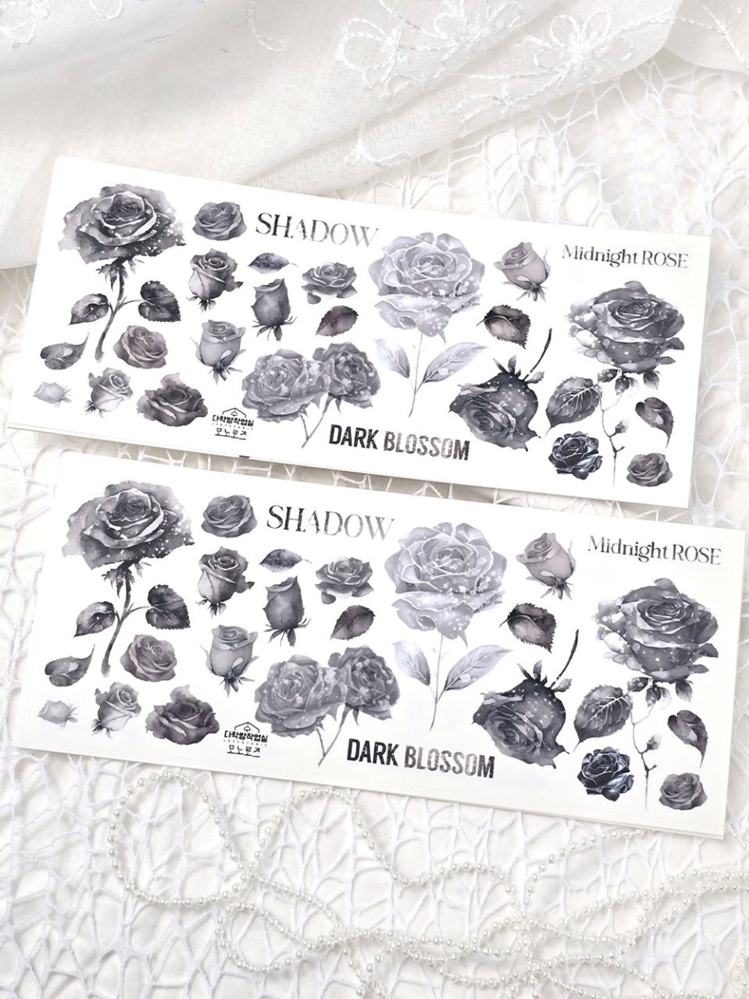 :Mono rose / deep rose : 雾面透明贴纸 - 贴纸 - 其他材质 