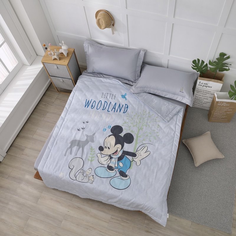 迪士尼-米奇森林好朋友-莱赛尔纤维-日本授权-台湾制 - 被子/毛毯 - 丝．绢 