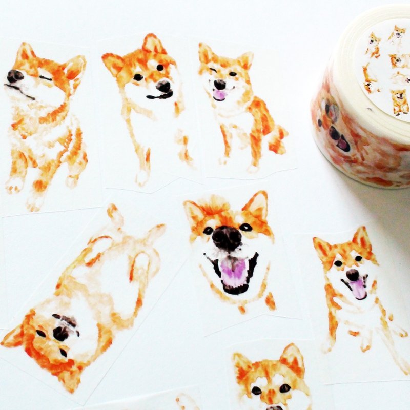 纸胶带 柴犬 - 纸胶带 - 纸 