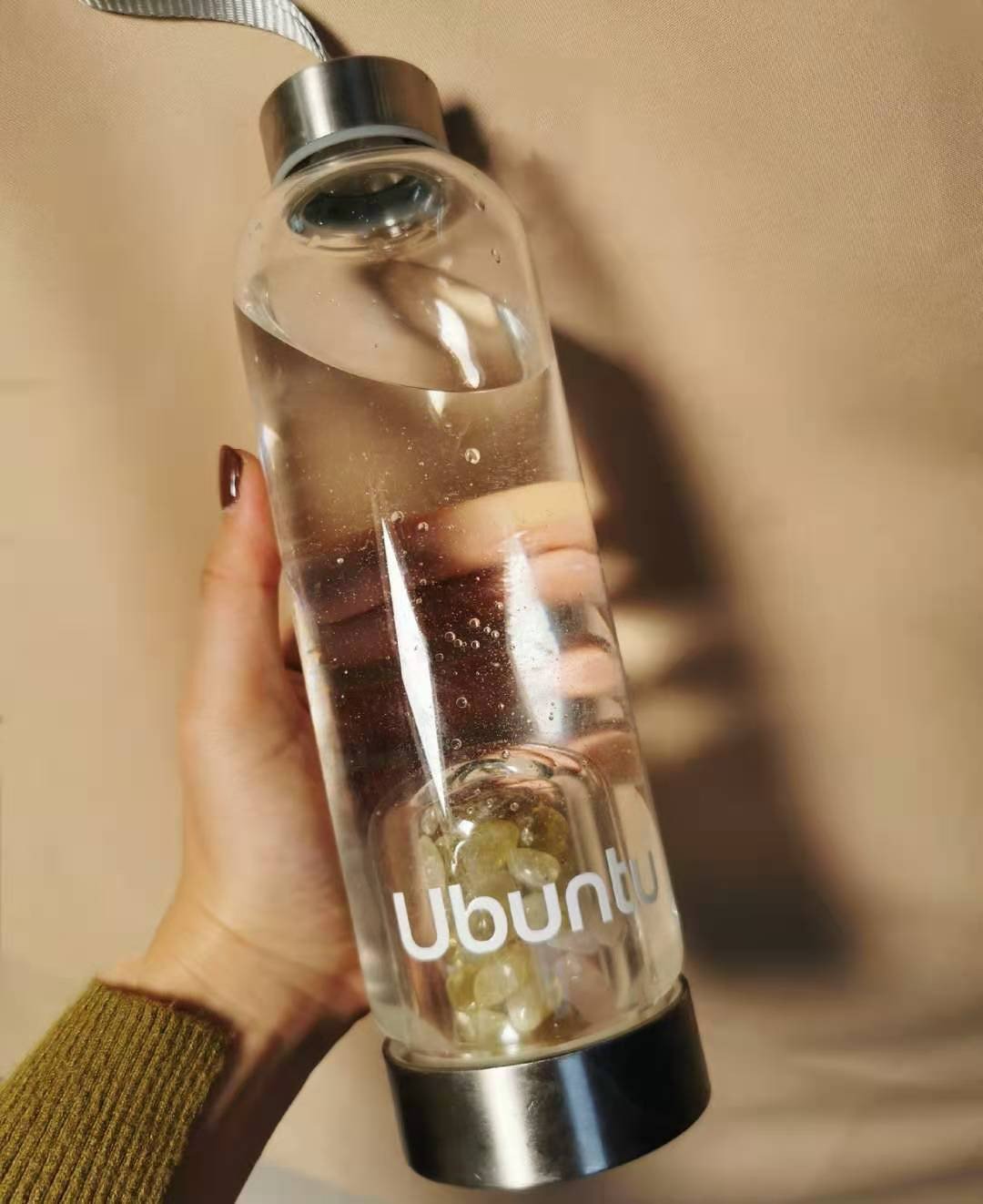 UBUNTU | 水晶水瓶 | 让水回到 最原始的状态 - 水瓶/水壶 - 玻璃 白色