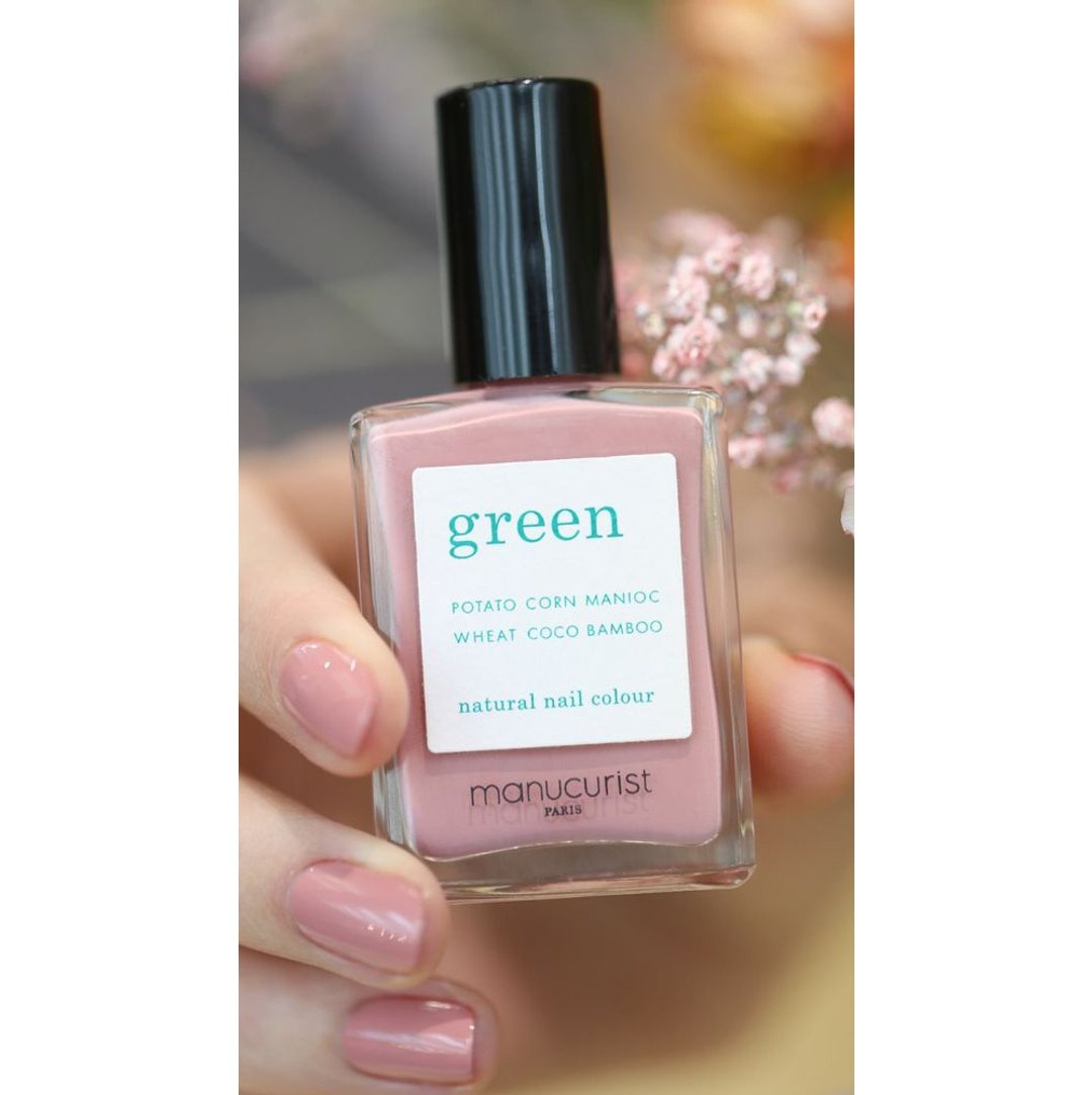 PINK SATIN 粉肤 | Green系列 | 法国【manucurist 巴黎玫瑰】 - 指甲油/指甲贴 - 环保材料 粉红色