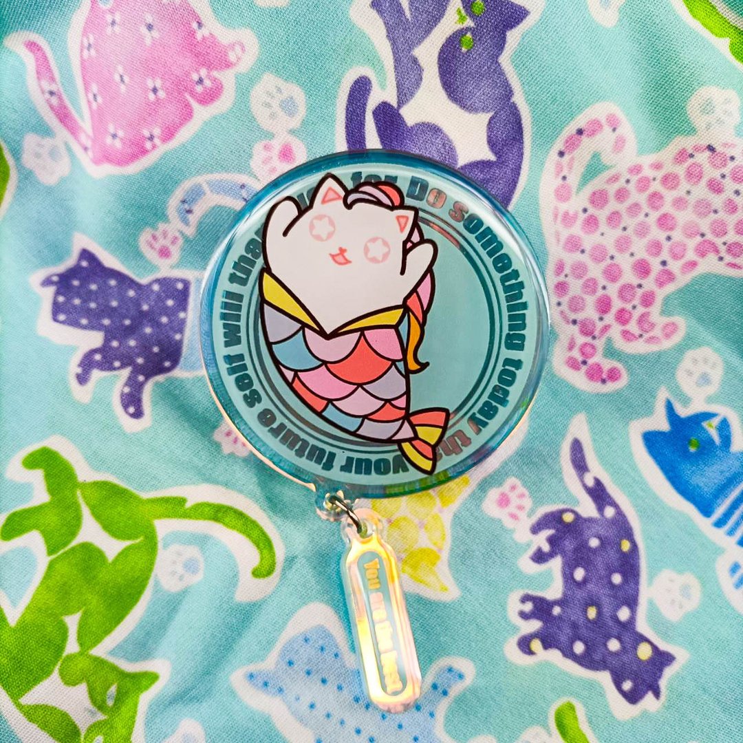 106008_甜味海帶-美人魚H3_磁吸壓克力氣囊支架 - 手机配件 - 塑料 多色