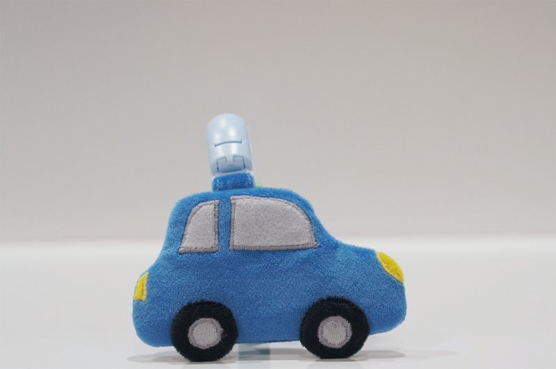 Bucute侧面车车护身符.御守套.平安符袋/宝宝专用/手工制作/弥月 - 满月礼盒 - 聚酯纤维 蓝色