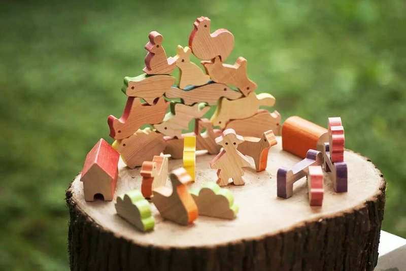 农场物语积木/儿童节礼物 交换礼物 圣诞礼物 - 玩具/玩偶 - 木头 卡其色