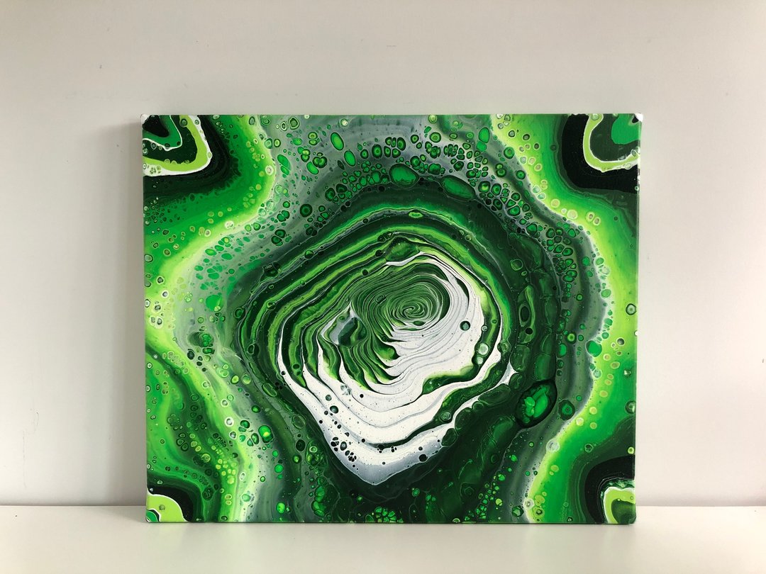 绿色漩涡 - 海报/装饰画/版画 - 压克力 