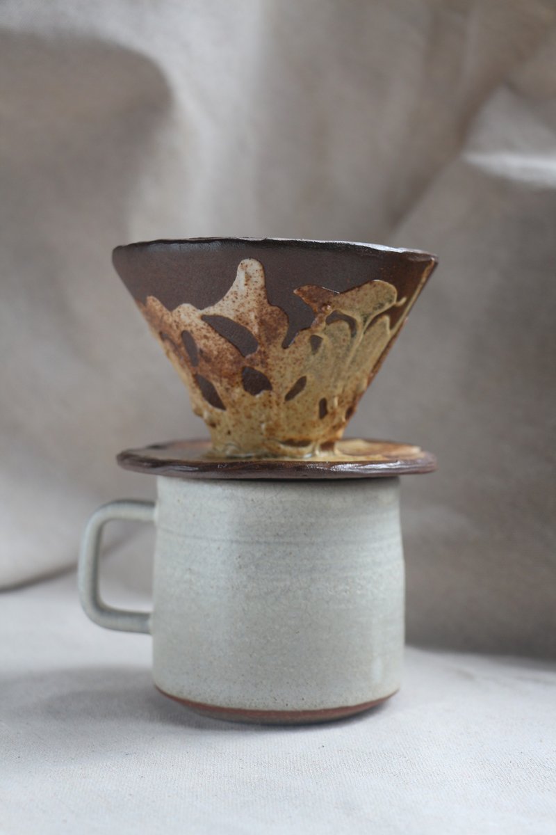 抹泥咖啡滤杯 - 咖啡壶/周边 - 陶 