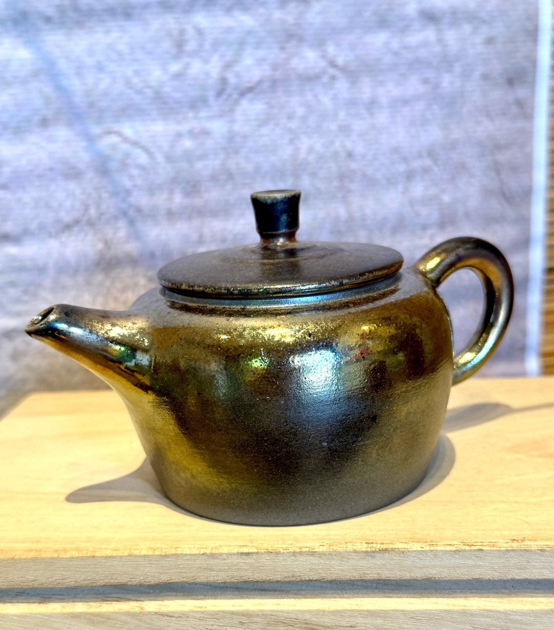 礼品/曜金柴烧壶/手作壶/金银彩/独一无二 - 茶具/茶杯 - 陶 