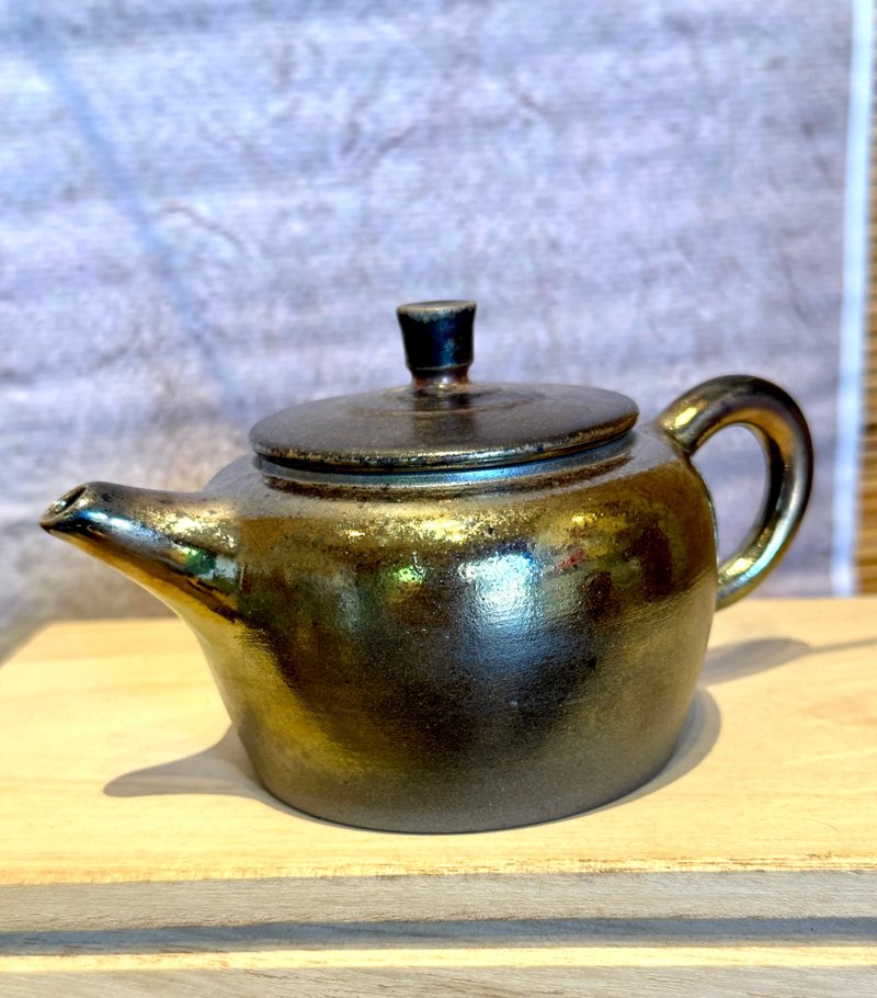 曜金柴烧壶 - 茶具/茶杯 - 陶 
