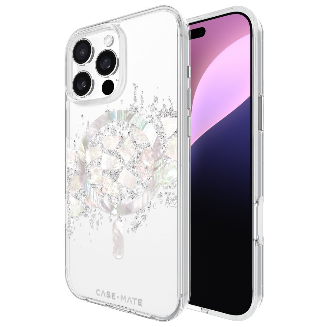 iPhone 16 pro系列 Karat Touch of Pearl手机壳 Magsafe - 手机壳/手机套 - 其他材质 银色