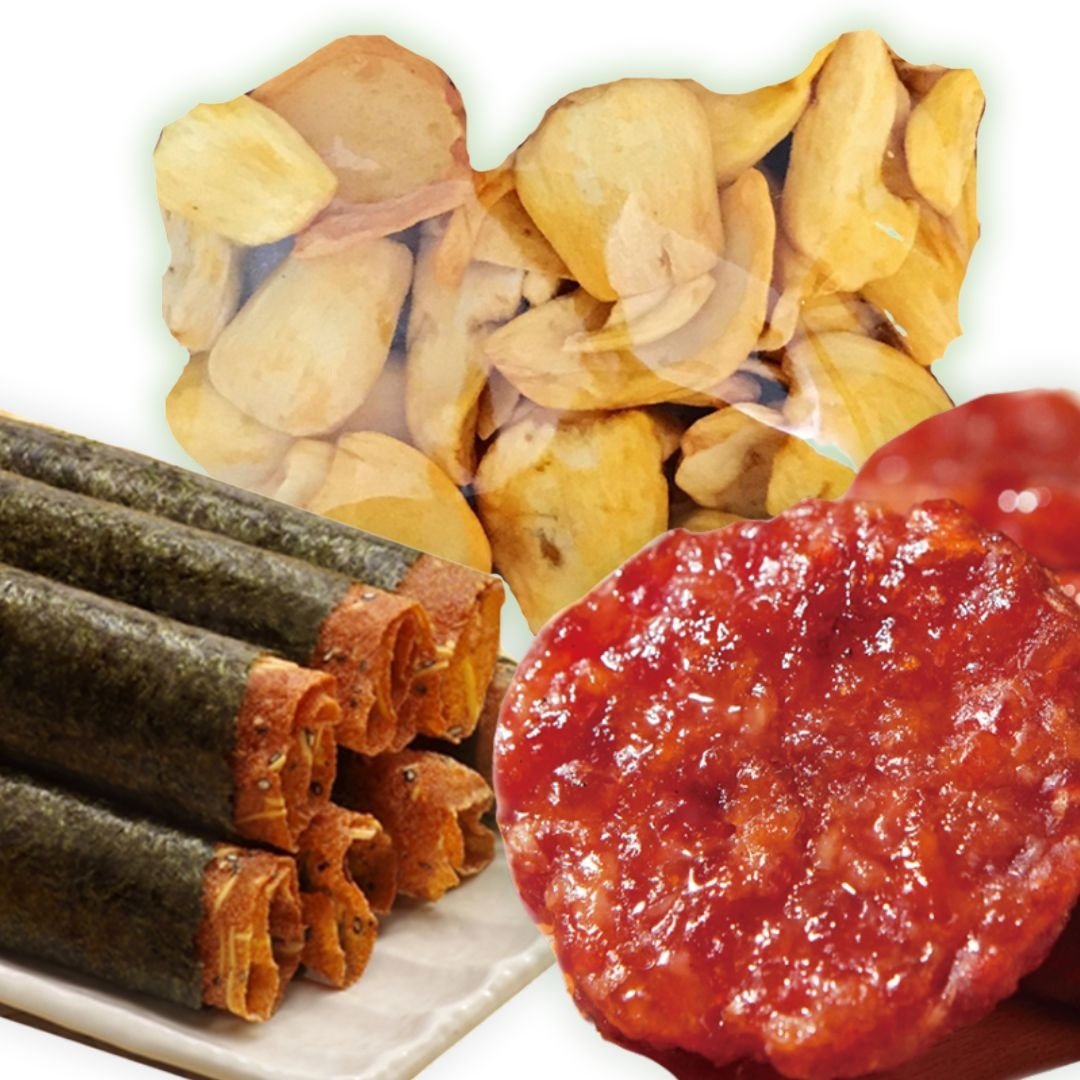 【特惠】波罗蜜 + 海苔黄金烧 + 金碧肉干 - 肉干/肉松 - 其他材质 
