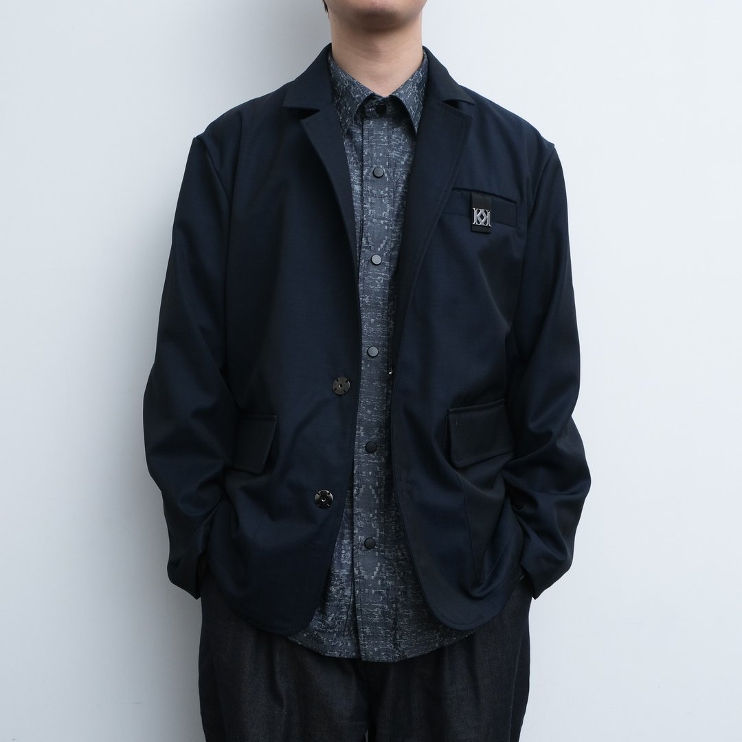 KAIKAI - Mirror Reflection - 琉璃蓝羊毛西装外套 - 男装西装外套 - 羊毛 蓝色
