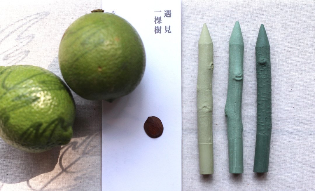 遇见一颗树 ♧ 树蜡笔/单支 - 其他书写用品 - 蜡 绿色