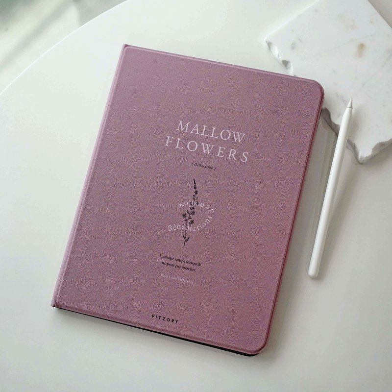 【FITZORY】繁花派对系列 -Mallow Flowers 锦葵款 | iPad壳 - 平板/电脑保护壳 - 塑料 粉红色