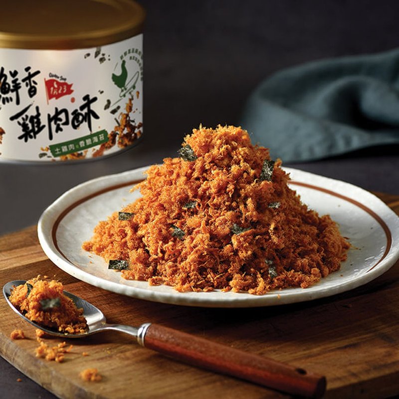 香脆海苔鸡肉酥 - 零食/点心 - 其他材质 白色