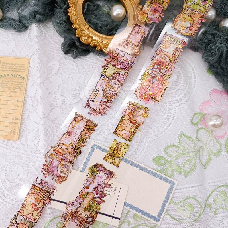 MS029_菇菇好-燙金 / 裝飾膠帶 - 纸胶带 - 塑料 多色