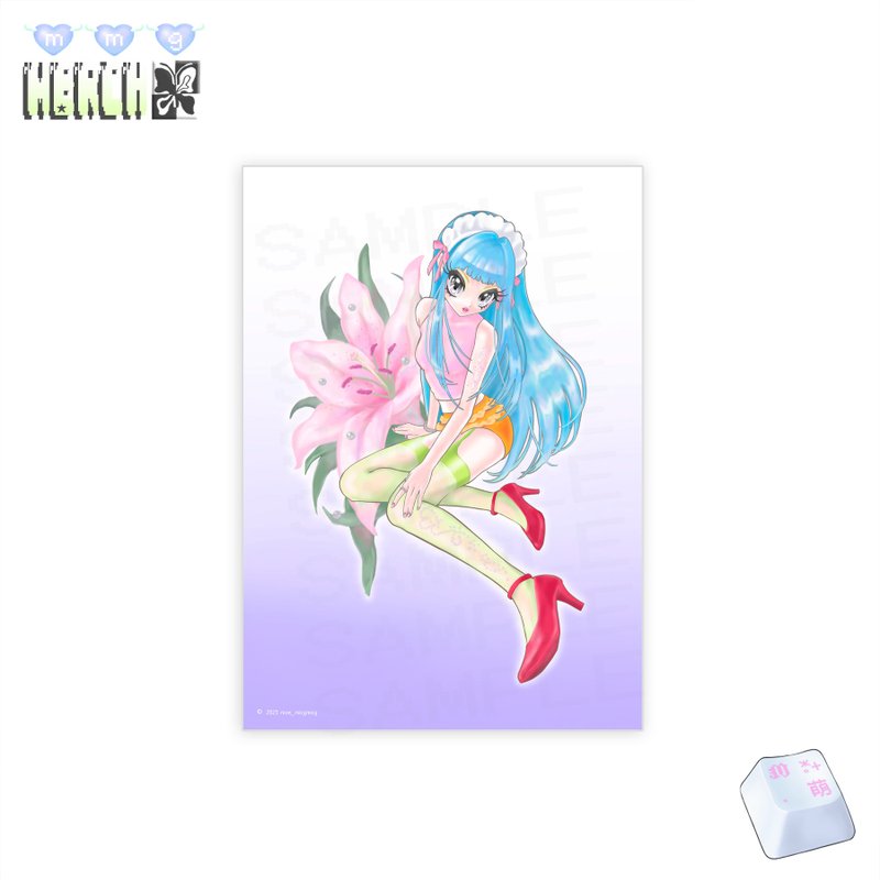 A5 珍珠纸艺术印刷品 - Crystal - - 海报/装饰画/版画 - 纸 蓝色