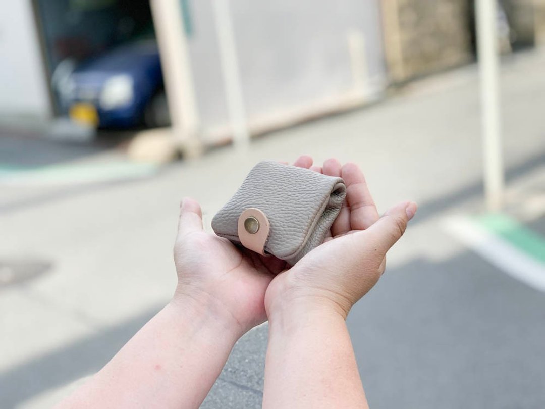CORONT Light and comfortable gray Colont pack coin case CPC-HHW - 零钱包 - 真皮 灰色