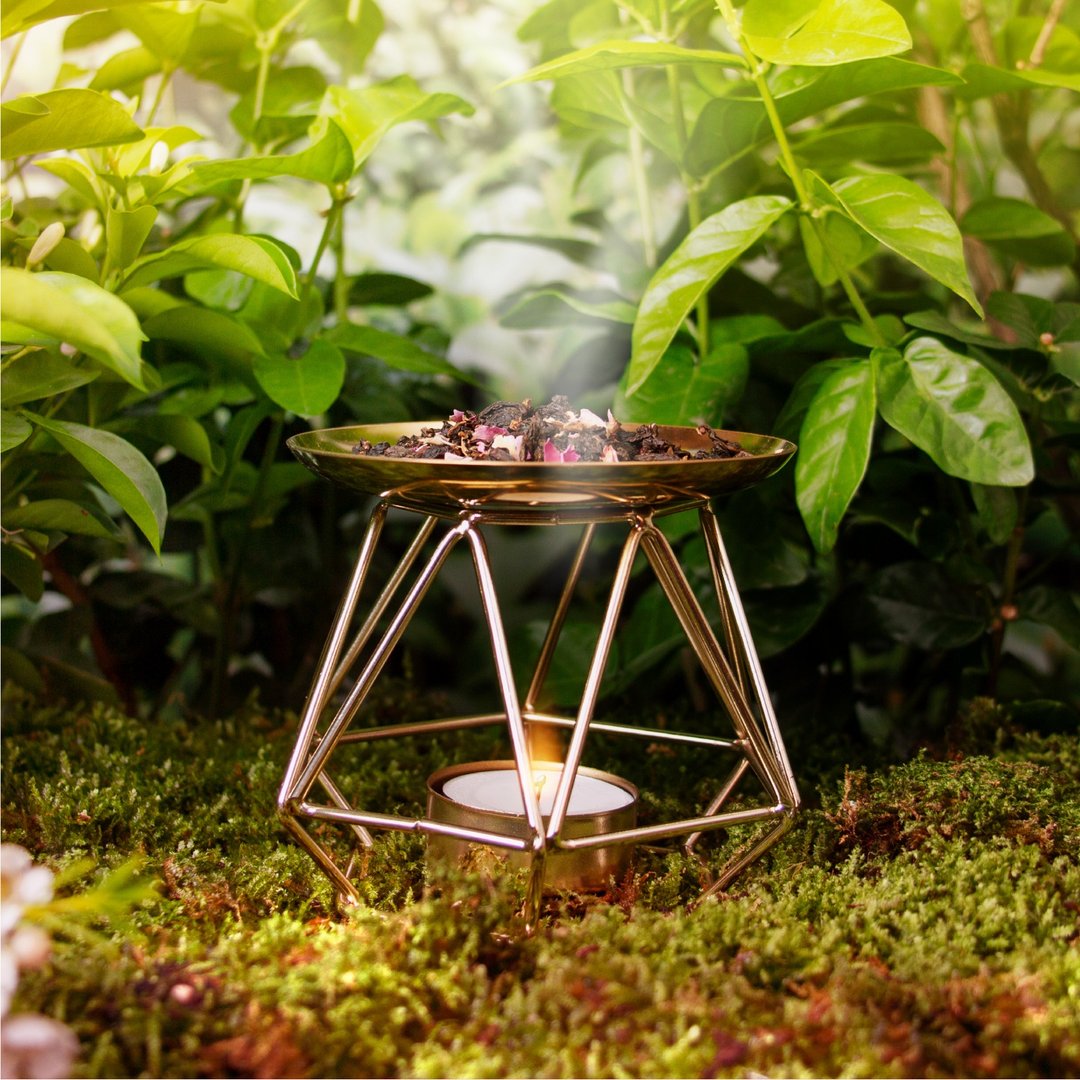 蜡烛扩香器茶香炉 - 蜡烛/烛台 - 其他金属 金色