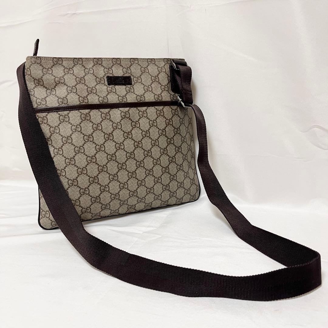 正品 GUCCI 古驰 肩背包 GG Supreme 帆布 米色 棕色 日本直送 - 侧背包/斜挎包 - 其他材质 