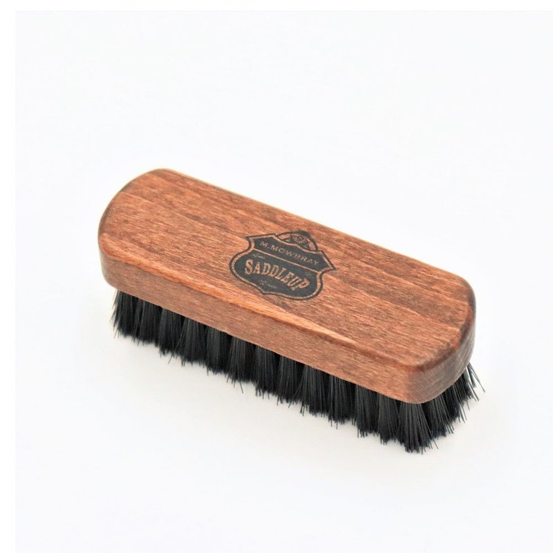 马鞍麂皮刷 SaddleUp Suede Brush 黄铜丝/尼龙 携带方便 德国制 - 衣物清洁 - 木头 咖啡色