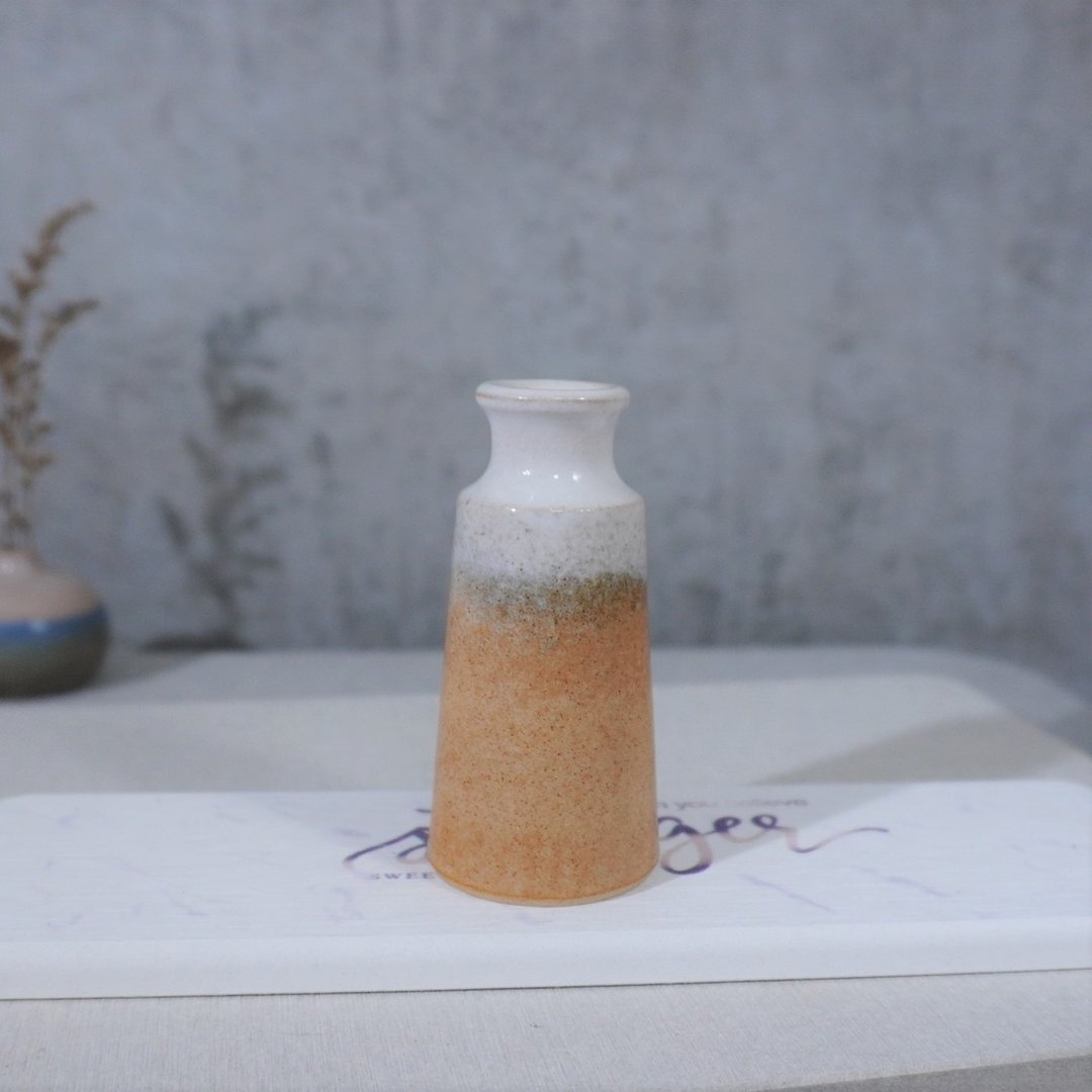 黄昏小高腰花瓶-约8.5CM - 花瓶/陶器 - 陶 多色