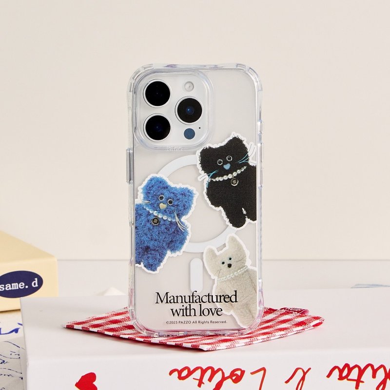 PARIS PETS猫咪大集合抗黄防摔MagSafe iPhone手机壳 - 手机壳/手机套 - 塑料 多色