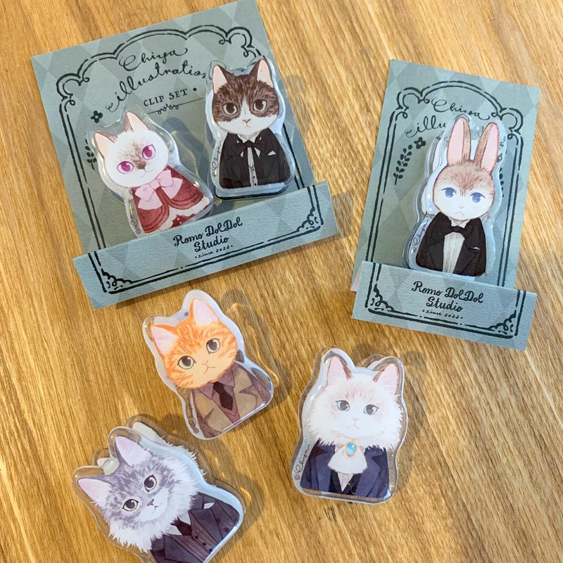 Chiya 2025 秋季新品 MEOW 亚克力万用夹 - 其他 - 压克力 多色