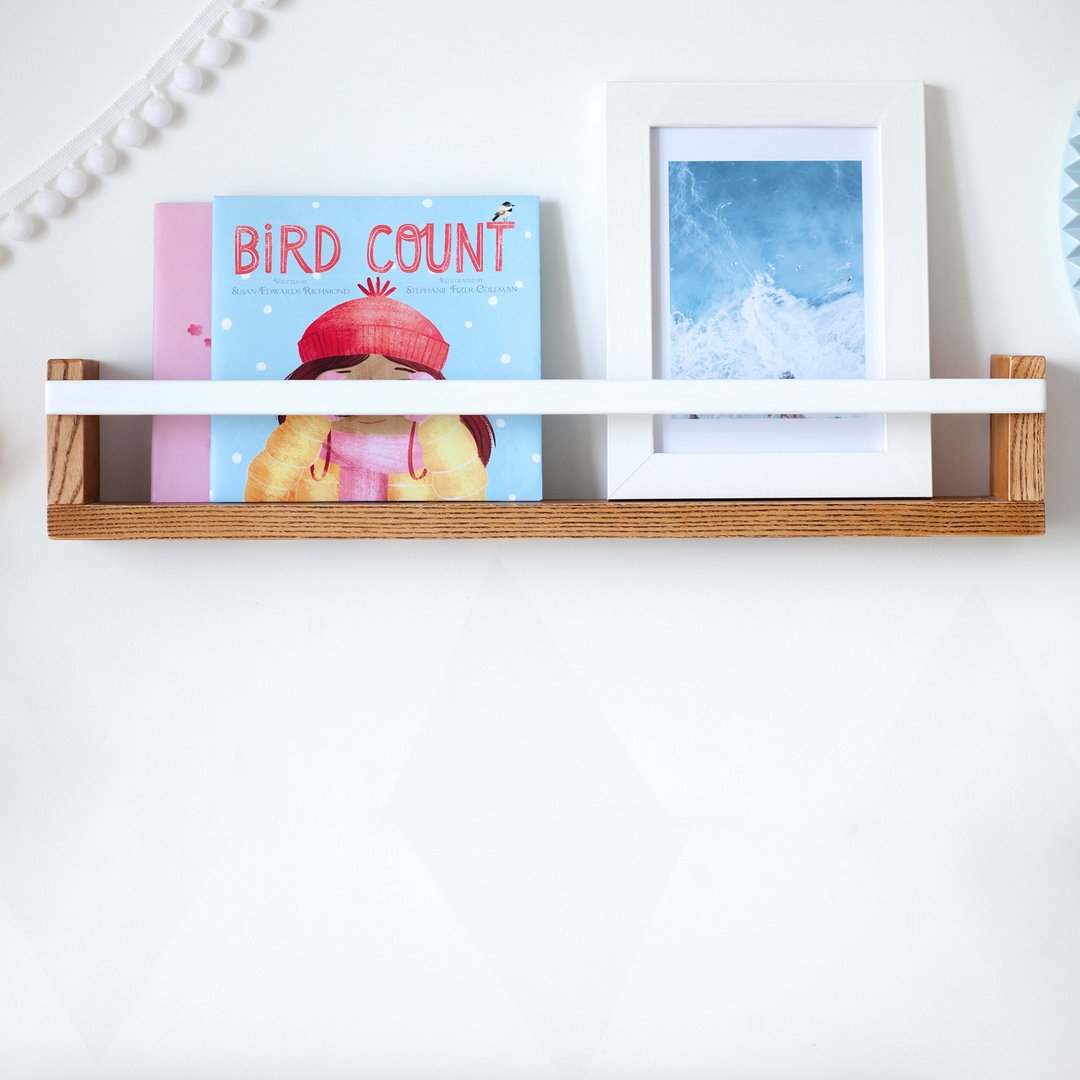 Floating Wall Shelf, Wooden Book Shelf, Display Shelf, Kids Room Decor, Nursery - 儿童家具 - 木头 