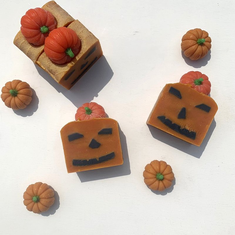南瓜皂 | 万圣节 手工皂礼盒 Halloween Gift - 肥皂/手工皂 - 其他材质 橘色