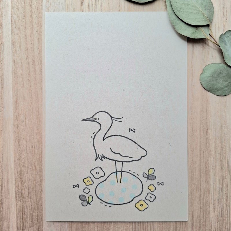 明信片 小鹭 - 卡片/明信片 - 纸 